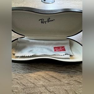 Ray Ban Sunglass Case and Microfiber Cloth